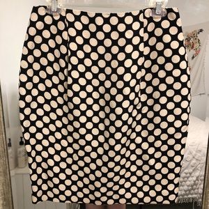 J. Crew Polka Dot Pencil Skirt